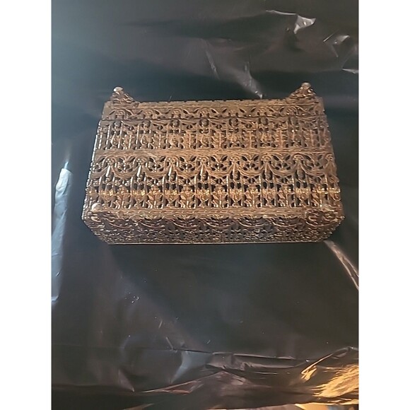 Brass Firigree Tissue/napkin Holder - Picture 6 of 6